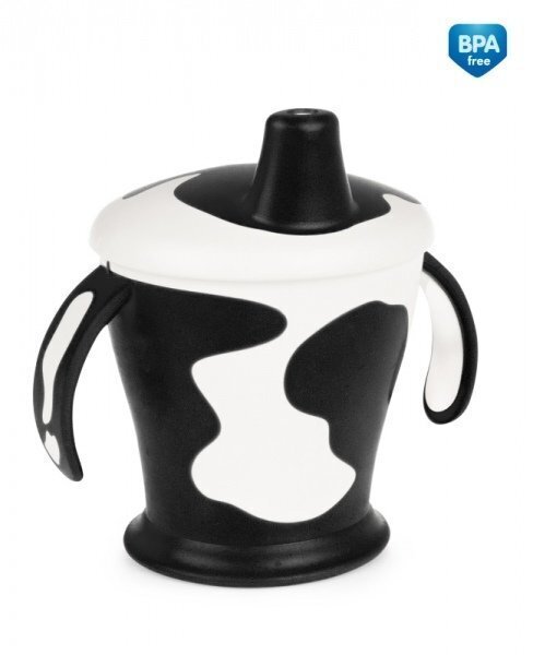 Lekkevaba joogitass sangadega CANPOL Cow, 9+ kuud, 250 ml, 31/404 hind ja info | Lutipudelid ja aksessuaarid | kaup24.ee