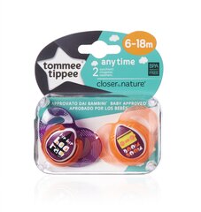 Silikoonist lutt Tommee Tippee Fun, 6-18 kuud, 2 tk цена и информация | Соски на бутылочку | kaup24.ee