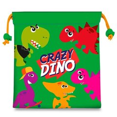 Crazy Dino lõunakott, 22 cm hind ja info | Toidu säilitusnõud | kaup24.ee