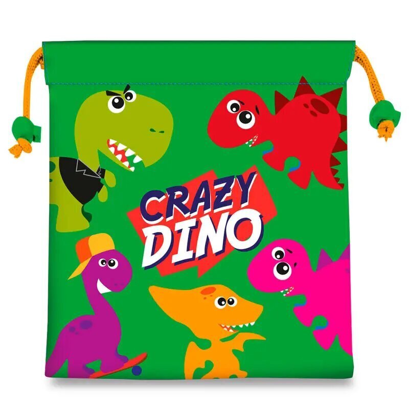 Crazy Dino lõunakott, 22 cm цена и информация | Toidu säilitusnõud | kaup24.ee