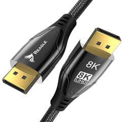 Reagle'i RDP150P DisplayPort 1.4 kaabel, DP 8K 4K 120Hz HDR 2M цена и информация | Кабели и провода | kaup24.ee