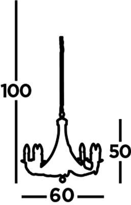 Searchlight rippvalgusti Maypole 6348-8BK hind ja info | Rippvalgustid | kaup24.ee