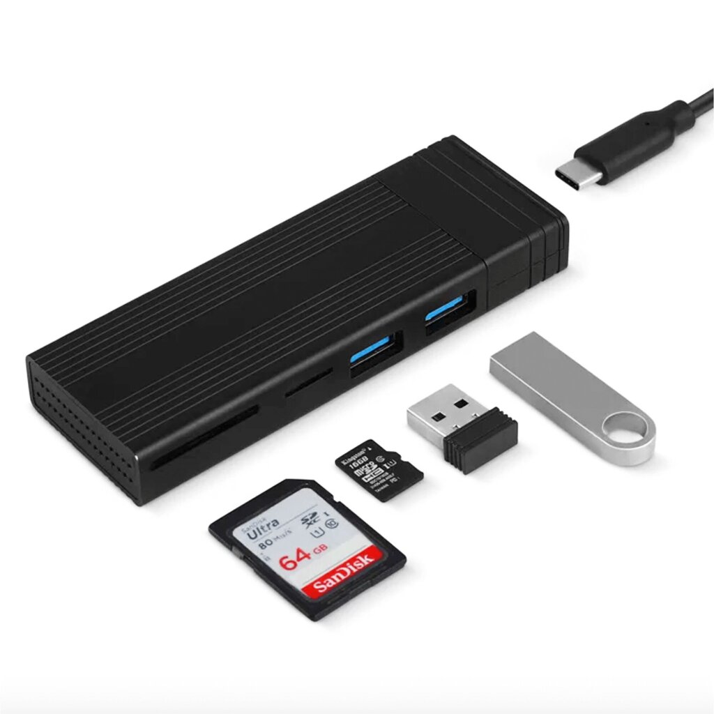 Reagle NVME SATA M.2 SSD HUB USB-C 3.1 M2 korpus hind ja info | Sisemised kõvakettad (HDD, SSD, Hybrid) | kaup24.ee