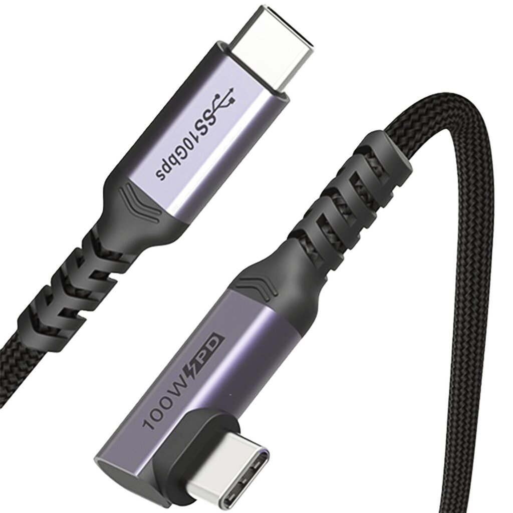 Reagle Angular Thunderbolt 3 USB-C 100W 4K 60Hz kaabel 0,5m цена и информация | Mobiiltelefonide kaablid | kaup24.ee