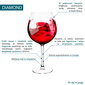 Veiniklaasikomplekt Diamond, 720 ml, 4 tk hind ja info | Klaasid, tassid ja kannud | kaup24.ee