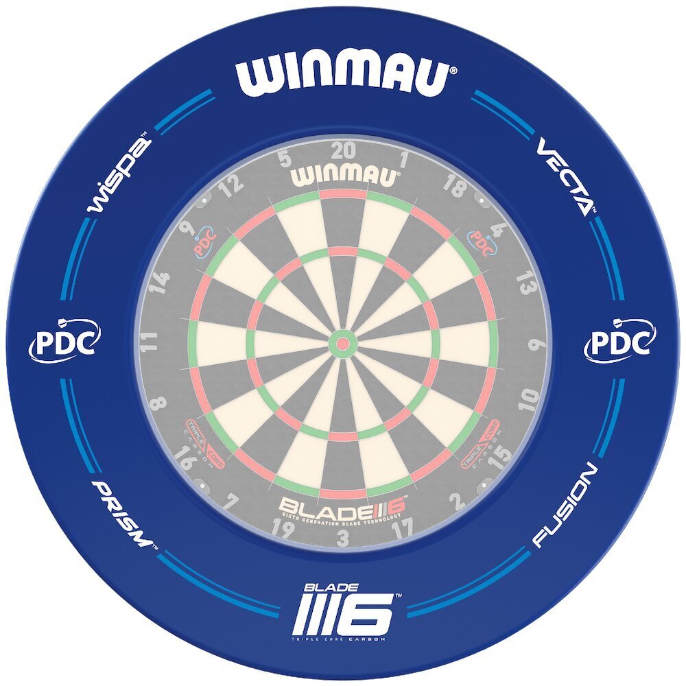 Seina- ja poomi kaitse Winmau PDC, sinine цена и информация | Noolemängud | kaup24.ee