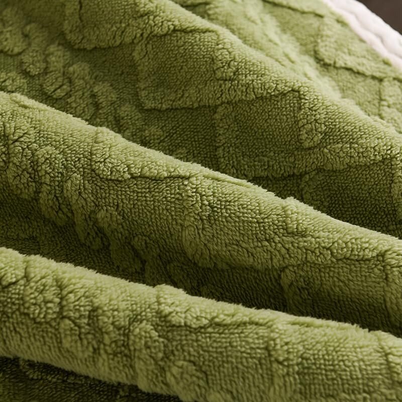 Ümberpööratav villane vooditekk, roheline hind ja info | Tekid | kaup24.ee