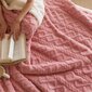 Ümberpööratav villane vooditekk, roosa hind ja info | Tekid | kaup24.ee