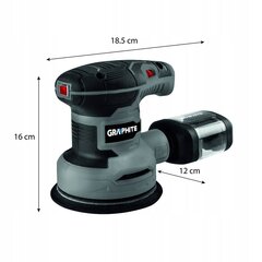 Sander Graphite 300w, 125mm hind ja info | Lihvmasinad ja ketaslõikurid | kaup24.ee