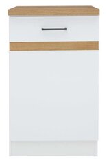 Кухонный шкаф Junona Line D1D/50/82, белый/цвет дуба цена и информация | Кухонные шкафчики | kaup24.ee