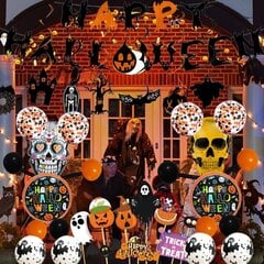Halloweeni peokaunistuste komplekt Infreecs, 67 tk цена и информация | Праздничные декорации | kaup24.ee