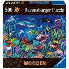 Пазл деревянный Ravensburger 500 деталей Подводный мир цена и информация | Пазлы | kaup24.ee