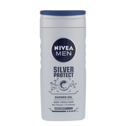 Dušigeel Nivea Men Silver Protect 3in1 250 ml цена и информация | Dušigeelid, õlid | kaup24.ee