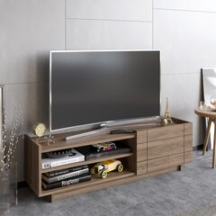 TV alus Asir, 140x41,4x37,1 cm, pruun цена и информация | Тумбы под телевизор | kaup24.ee