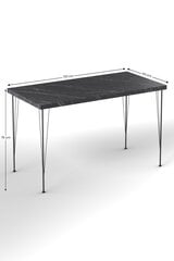 Обеденный стол Asir, 120x77x75см, черный цена и информация | Кухонные и обеденные столы | kaup24.ee