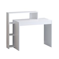 Учебный стол Асир, 95x117x45 см, белый цена и информация | Компьютерные, письменные столы | kaup24.ee