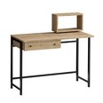 Учебный стол Асир, 100x74x45 см, черный/коричневый