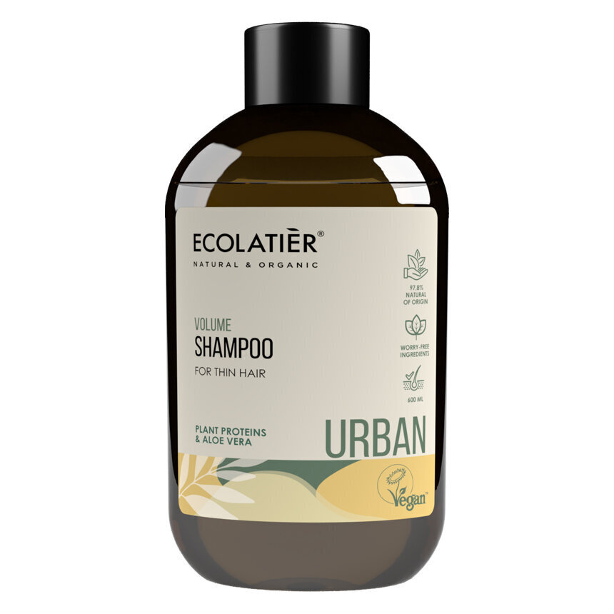 Volüümi andev šampoon õhukestele juustele Ecolatier Urban, 600 ml цена и информация | Šampoonid | kaup24.ee