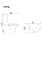 WC-pott Vento Lagon, tahavooluga 3/6l, PP Soft Close hind ja info | WС-potid | kaup24.ee