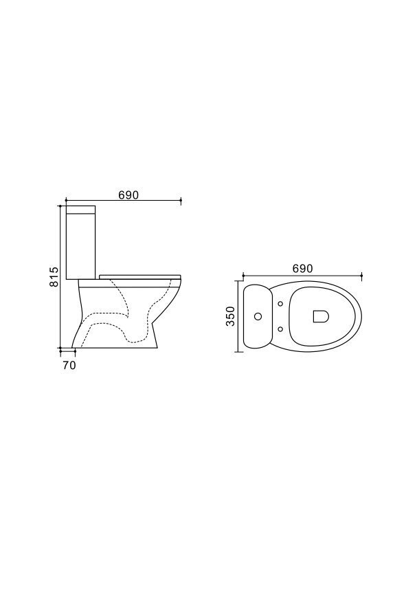 WC-pott Vento Taberg, vertikaalne 3/6l, Duroplast Soft Close цена и информация | WС-potid | kaup24.ee