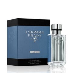 Tualettvesi Prada L'Homme L'Eau EDT meestele 50 ml hind ja info | Meeste parfüümid | kaup24.ee