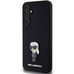 Karl Lagerfeld KLHCS23FEMHKNPK S23 FE S711 czarny|black Silicone Ikonik Metal Pin цена и информация | Чехлы для телефонов | kaup24.ee