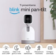 Amazon turvakaamera Blink Mini Pan-Tilt, valge цена и информация | Системы безопасности, контроллеры | kaup24.ee