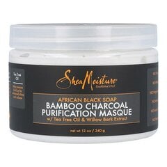 Капиллярная маска African Black Soap Bamboo Charcoal Shea Moisture (340 g) цена и информация | Средства для укрепления волос | kaup24.ee