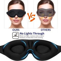 3D unisex silmamask, must hind ja info | Öösärgid, pidžaamad | kaup24.ee