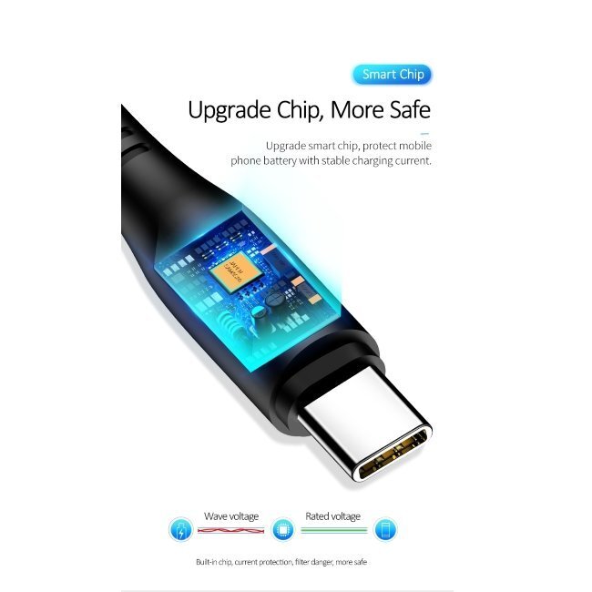 Kaabel Usams SJ267USB01, USB A - USB C, 1 m hind ja info | Kaablid ja juhtmed | kaup24.ee