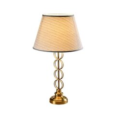настольная лампа elba 1xe27 золото/лен цена и информация | Настольная лампа | kaup24.ee