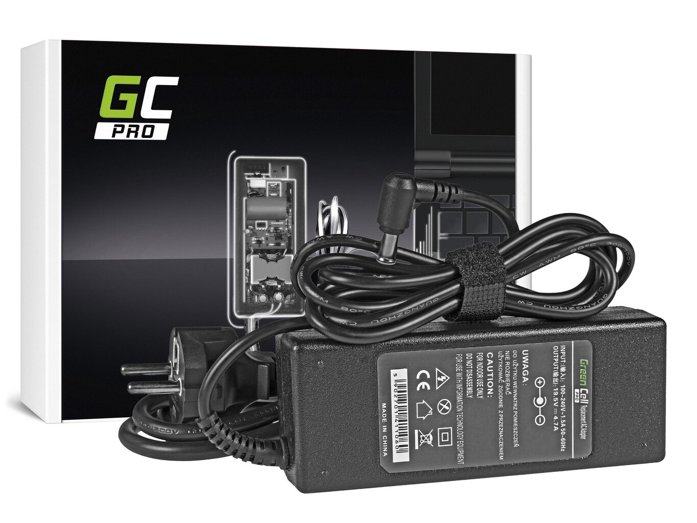 Green Cell 19.5V, 4.7A, 90W hind ja info | Sülearvutite laadijad | kaup24.ee