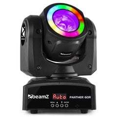 Светодиодный луч с подвижной головкой и светодиодным кольцом BeamZ Panther 60R  цена и информация | Праздничные декорации | kaup24.ee