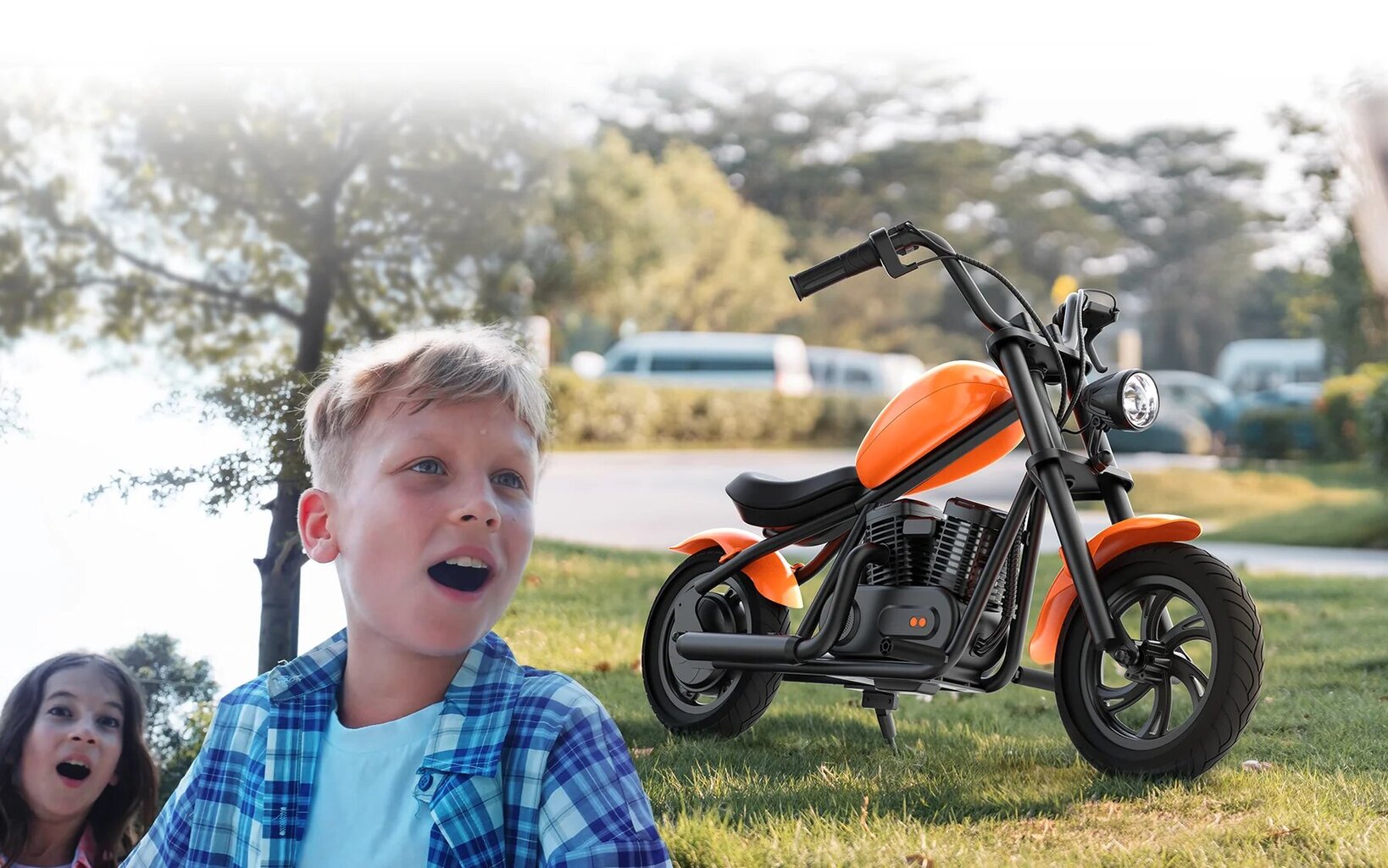 Laste ühekohaline elektrimootorratas Hyper Gogo Cruiser 12 plus, oranž hind ja info | Laste elektriautod | kaup24.ee