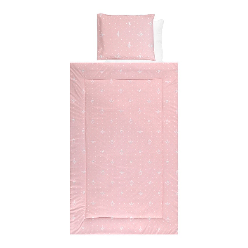 Lorelli laste voodipesukomplekt Little Bear Pink, 100x150, 5-osaline hind ja info | Beebide ja laste voodipesu | kaup24.ee