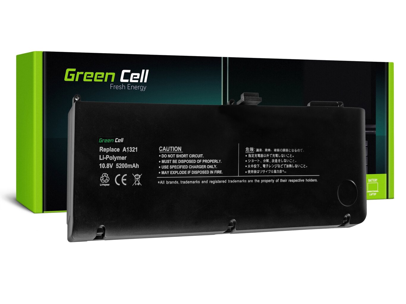 Green Cell ® Laptop Battery A1321 for Apple MacBook Pro 15 A1286 2009-2010 hind ja info | Sülearvuti akud | kaup24.ee