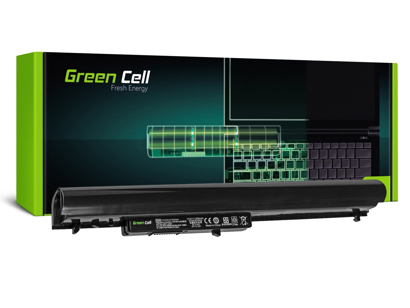Green Cell ® Laptop battery OA04 HSTNN-LB5S for HP 14 15, HP Pavilion 14 15, Compaq 14 15 i HP 240 245 246 250 255 256 G2 G3 цена и информация | Sülearvuti akud | kaup24.ee