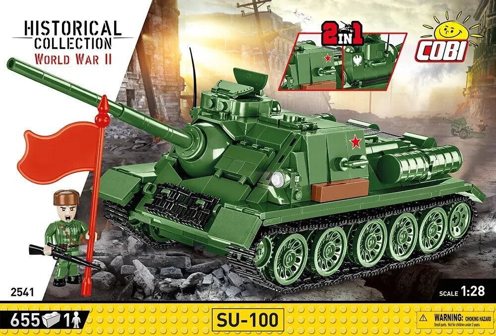 Konstruktor tank Cobi SU-100, 655 tk. hind ja info | Klotsid ja konstruktorid | kaup24.ee