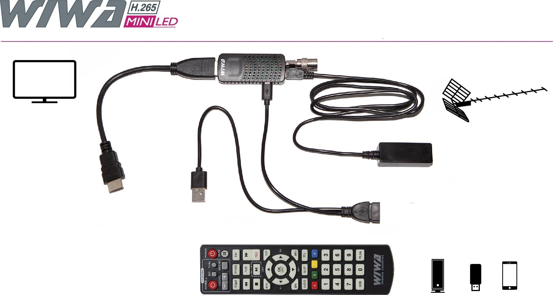 Wiwa WIWA H.265 MINI LED цена и информация | TV antennid | kaup24.ee