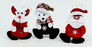 Новогодние украшения Санта, лось или медведь с петлей для подвешивания цена и информация | Праздничные декорации | kaup24.ee