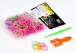 Heegeldus - punumiskummid 300 tk neoon Colorful Loom Bands цена и информация | Arendavad mänguasjad | kaup24.ee