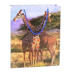 Подарочный пакет с жирафом 34х28х9 см цена и информация | Подарочные упаковки | kaup24.ee