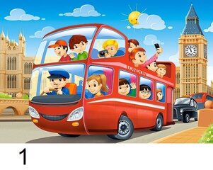 Pusle 54-osaline P mini Reisimine sõidukitega цена и информация | Пазлы | kaup24.ee