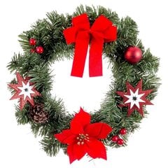 Рождественский венок PVC Разноцветный 30 x 30 x 10 cm цена и информация | Искусственные елки | kaup24.ee