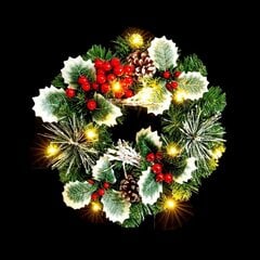 Рождественский венок PVC Разноцветный 30 x 30 x 10 cm цена и информация | Искусственные елки | kaup24.ee