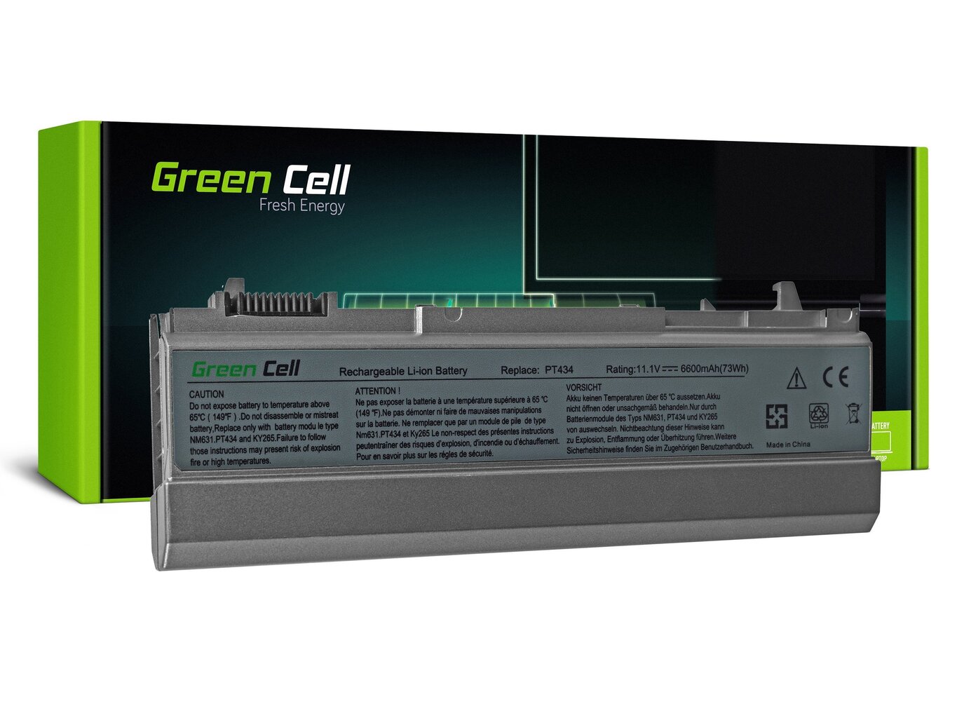 Green Cell Laptop Battery for Dell Latitude E6400 E6410 E6500 E6510 E6400 ATG E6410 ATG Dell Precision M2400 M4400 M4500 цена и информация | Sülearvuti akud | kaup24.ee