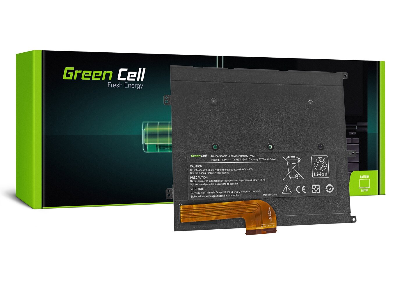 Green Cell Laptop Battery for Dell Vostro V13 V13Z V130 V131 V1300 цена и информация | Sülearvuti akud | kaup24.ee