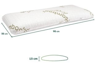 Ортопедическая подушка Flowen Bamboo memory foam, 35x90 см цена и информация | Подушки | kaup24.ee