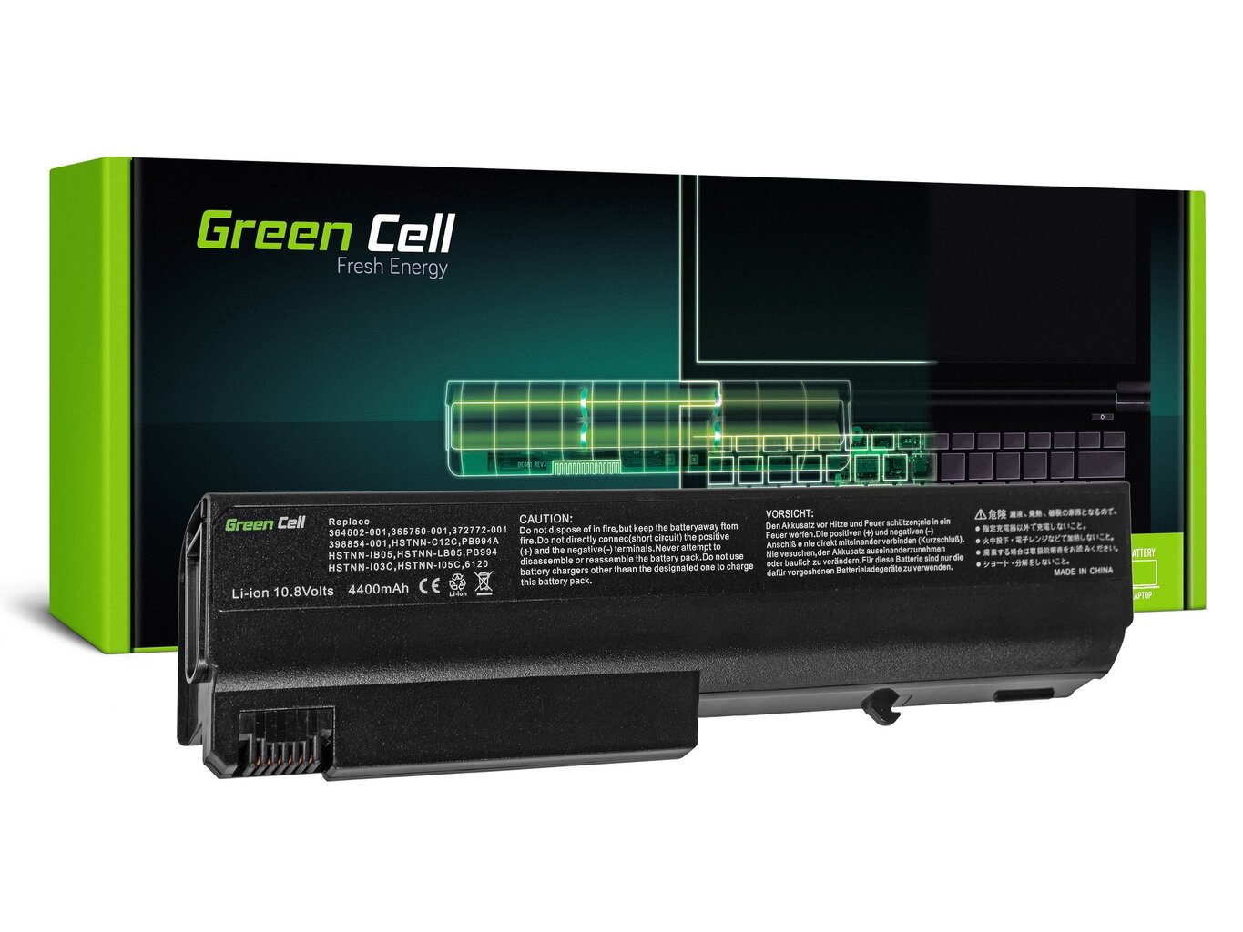 Green Cell Laptop Battery for HP Compaq 6100 6200 6300 6900 6910 hind ja info | Sülearvuti akud | kaup24.ee