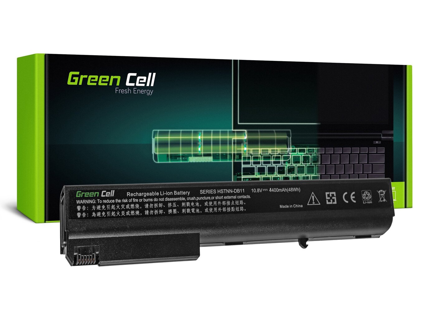 Green Cell Laptop Battery for HP Compaq 8700 hind ja info | Sülearvuti akud | kaup24.ee